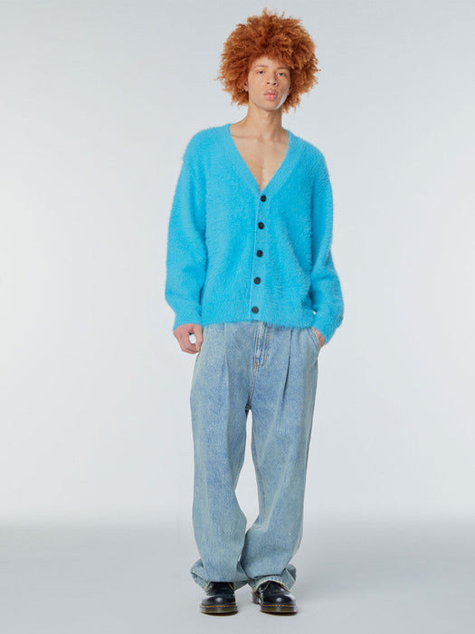 Instantfunk Ms Snow Washed Wide Denim Pants