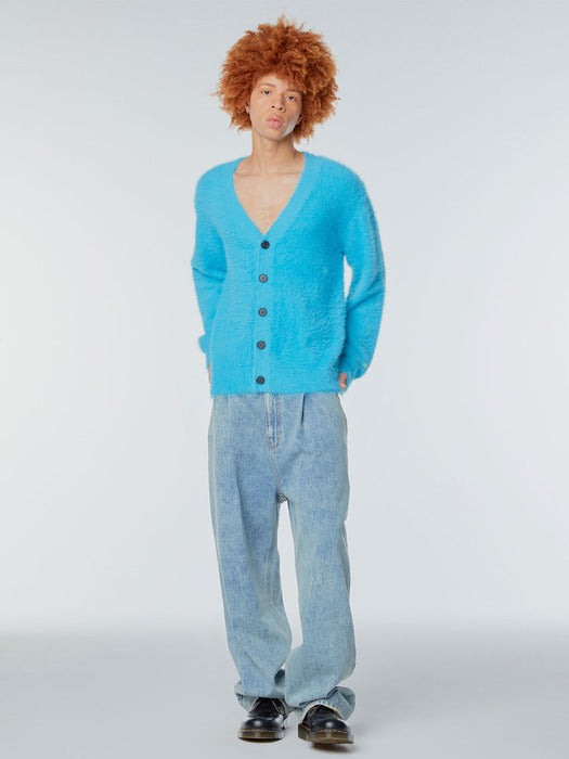 Instantfunk Ms Snow Washed Wide Denim Pants