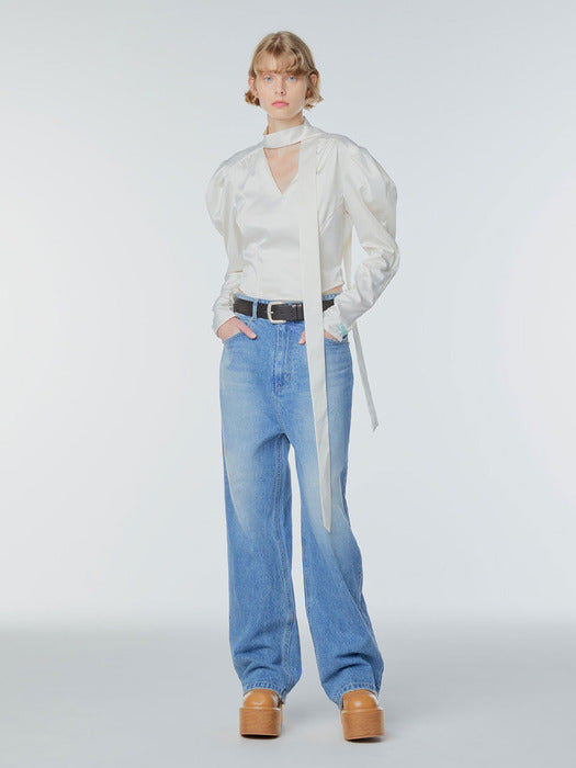 Instantfunk Reverse Tie Blouse