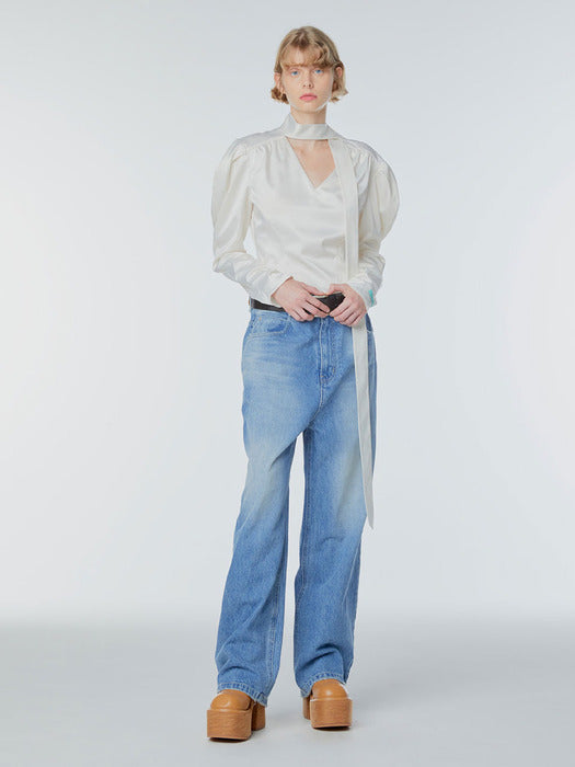 Instantfunk Reverse Tie Blouse
