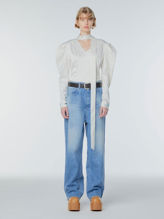 Instantfunk Reverse Tie Blouse