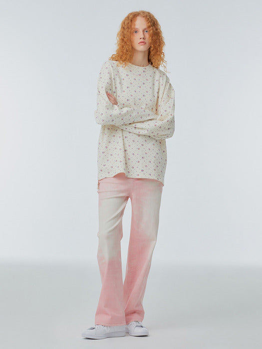 Instantfunk Color Printed Denim Pants