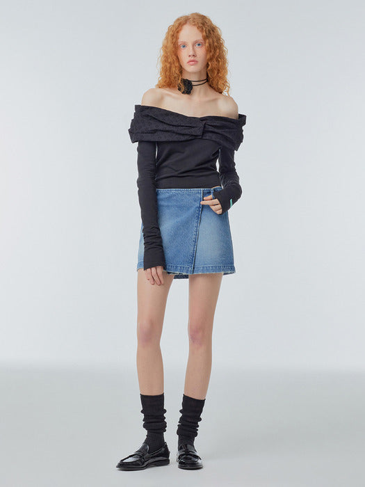 Instantfunk Off-Shoulder Lace Long Sleeve