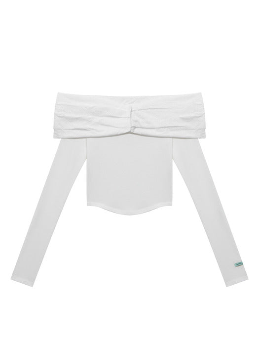 Instantfunk Off-Shoulder Lace Long Sleeve
