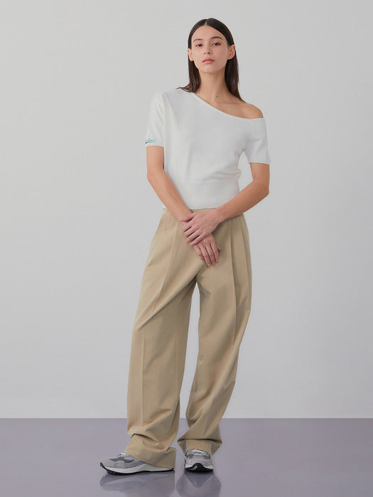 Instantfunk Half Sleeve One-Shoulder Knitwear