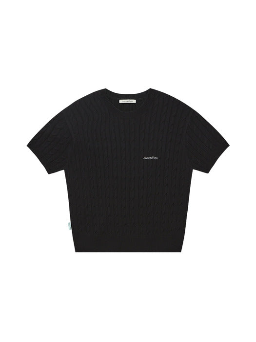 Instantfunk Half Sleeve Cable Knitwear
