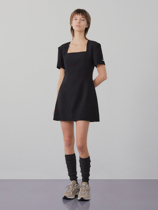 Instantfunk Square Neck Classic Mini Dress