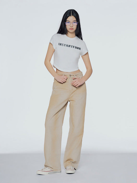 Instantfunk Vintage Washed Wide Denim Pants