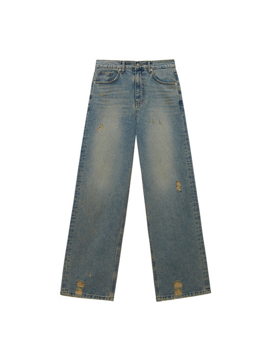 Instantfunk Vintage Washed Wide Denim Pants