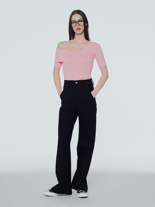 Instantfunk Slim Half One-Shoulder Knitwear