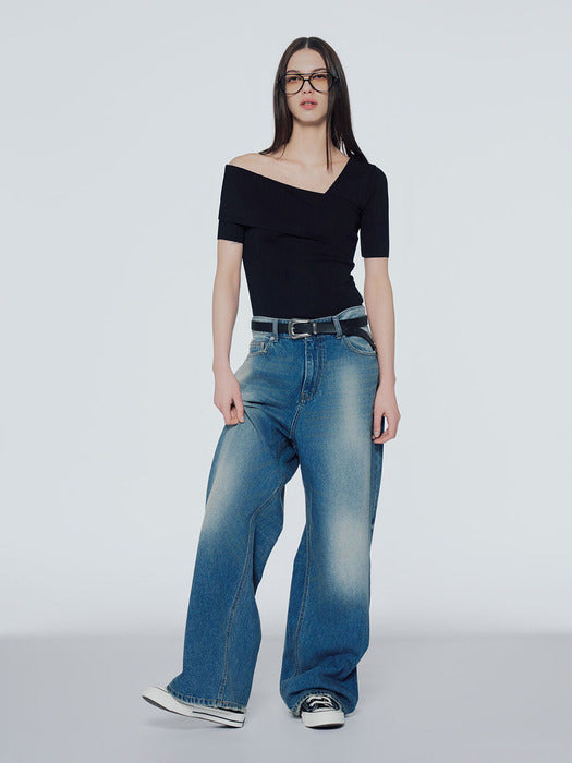Instantfunk Slim Half One-Shoulder Knitwear