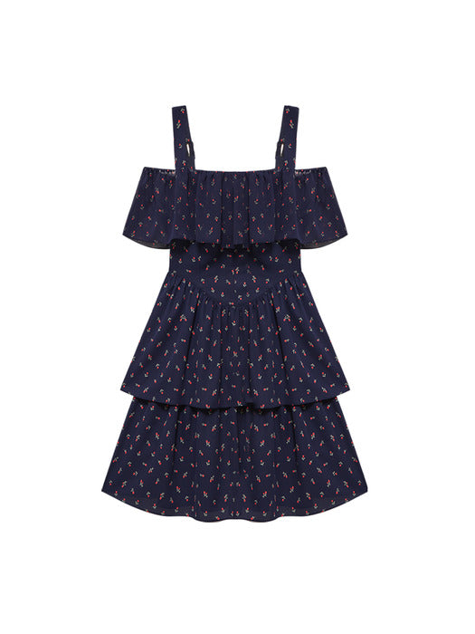 Instantfunk Off-Shoulder Tiered Mini Dress