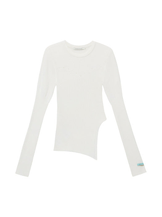 Instantfunk Uneven Slit Long Knitwear