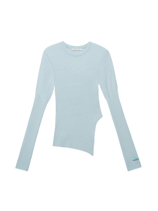 Instantfunk Uneven Slit Long Knitwear