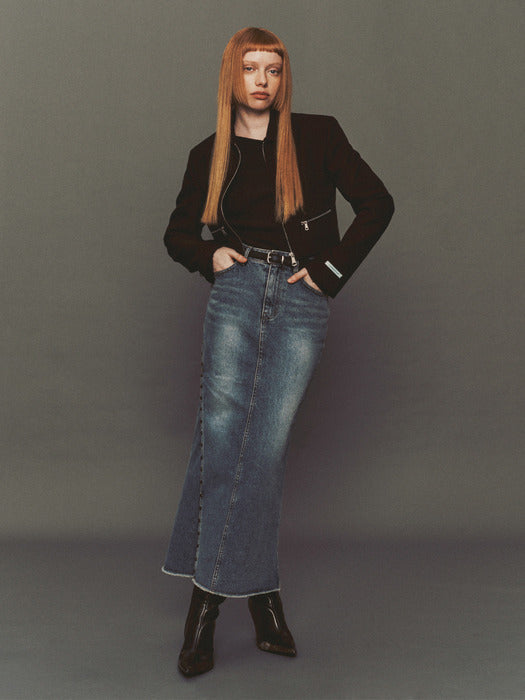 Instantfunk Denim Long Skirt