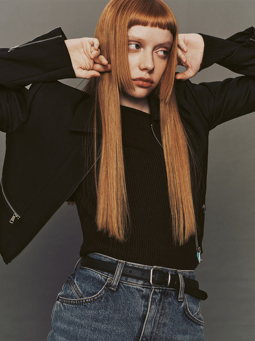Instantfunk Leather Square Belt