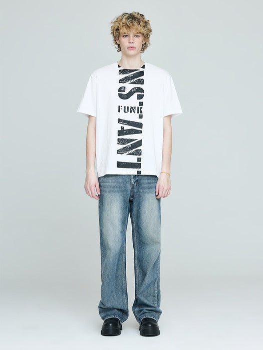 Instantfunk Men's Wide Denim Pants