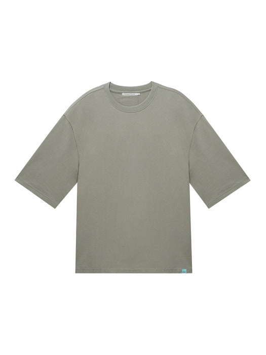 [Instantfunk] Unisex 3/4 Sleeve T-shirt with Sleeve Logo Detail