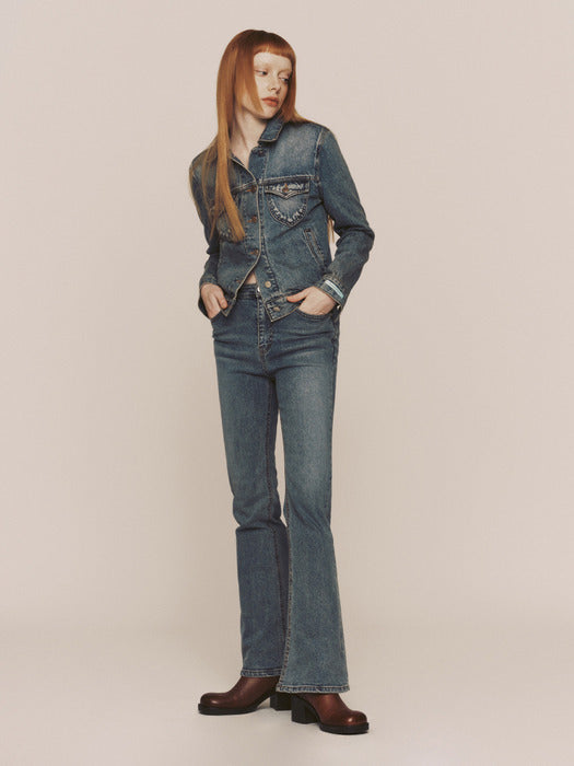 Instantfunk Bootcut Denim Pants