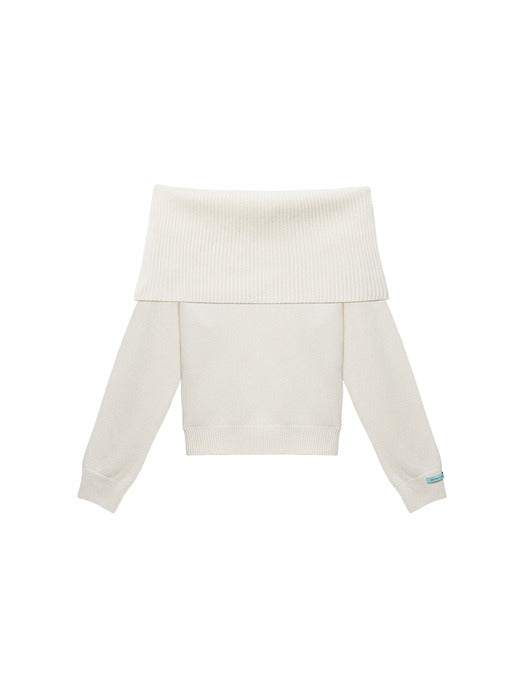 Instantfunk Wool Off-Shoulder Knitwear
