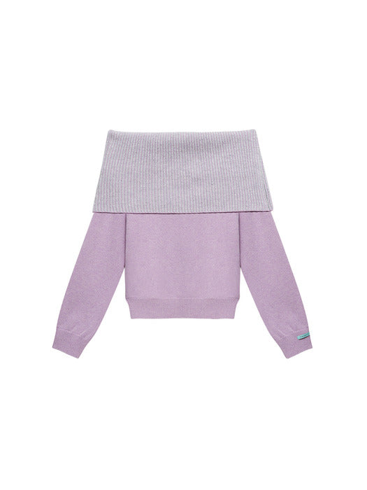 Instantfunk Wool Off-Shoulder Knitwear