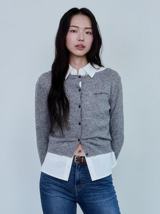Instantfunk Classic Embroidered Cardigan