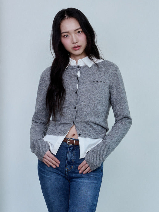 Instantfunk Classic Embroidered Cardigan