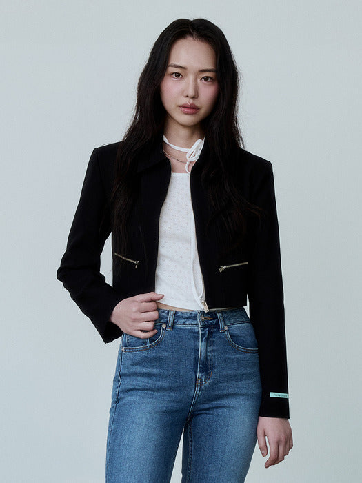 Instantfunk Zip-up Crop Jacket