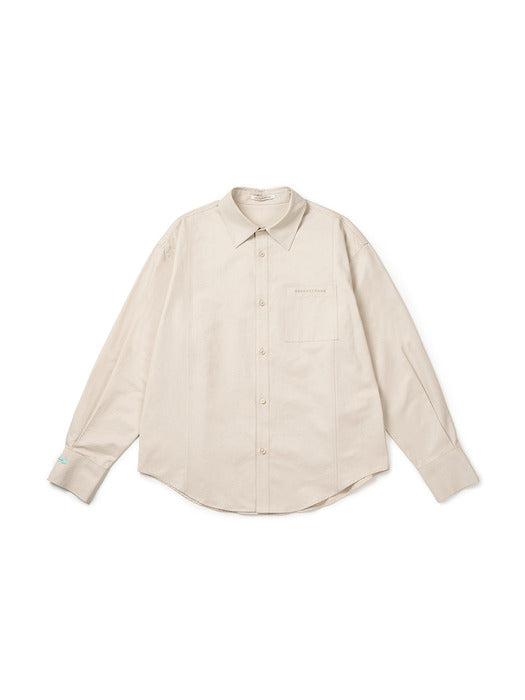 [Instantfunk] Men's Cut-and-Sew Line Shirt
