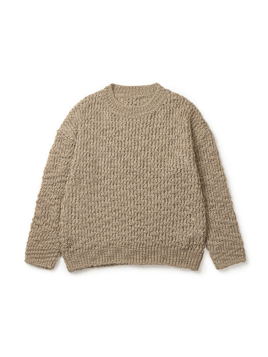Instantfunk Men's Loose Fit Crew Neck Knitwear