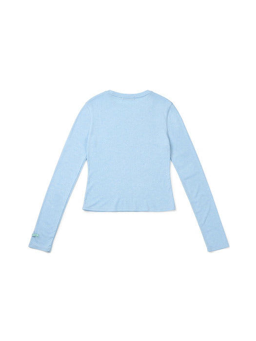 Instantfunk Basic Long-Sleeve T-shirt - Blue
