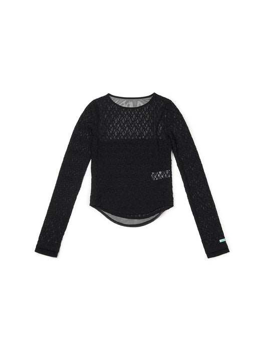 Instantfunk Lace T-shirt - Black