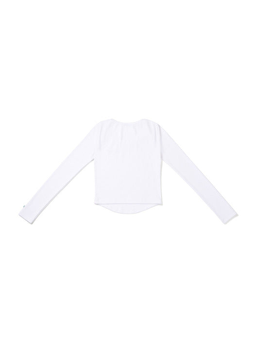 Instantfunk Logo Boat Neck T-shirt - White