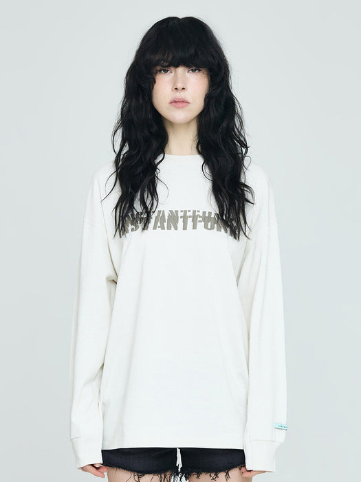 Instantfunk Big Logo T-shirt - Ivory