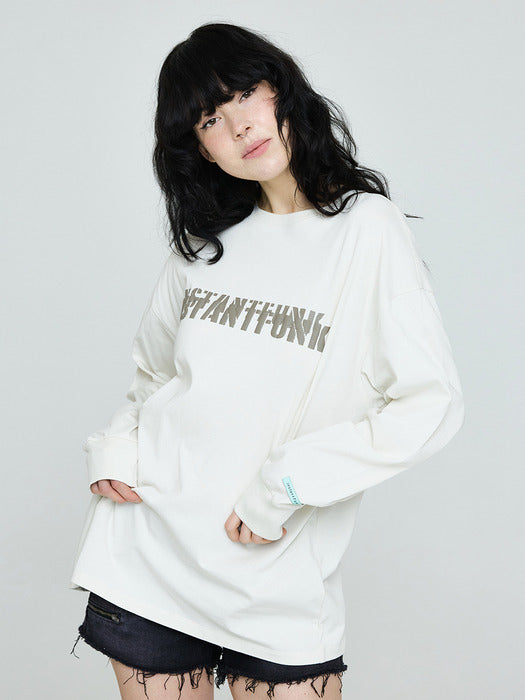 Instantfunk Big Logo T-shirt - Ivory