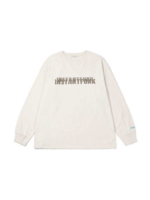 Instantfunk Big Logo T-shirt - Ivory
