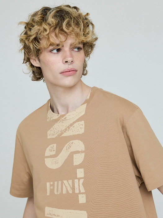 Instantfunk Men's Vintage Logo T-shirt - Beige