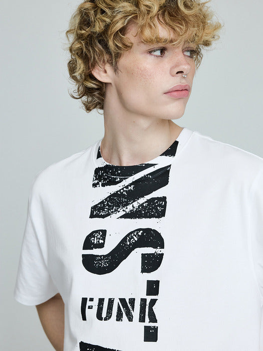 Instantfunk Men's Vintage Logo T-shirt - White
