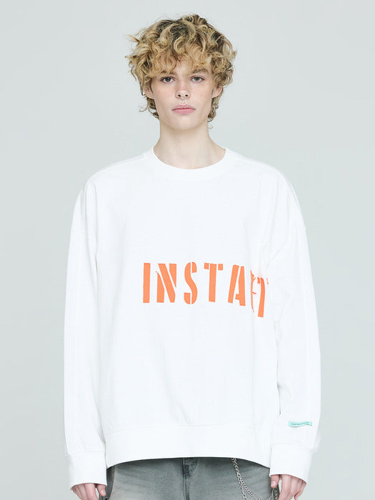 Instantfunk Men's Logo Sweatshirt - White