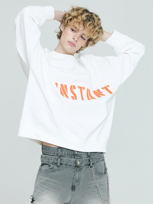 Instantfunk Men's Logo Sweatshirt - White
