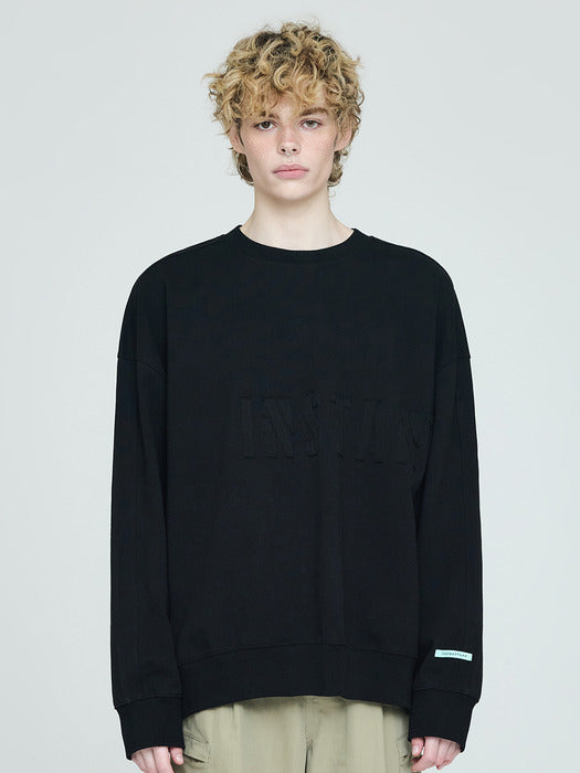 [Instantfunk] Men's Logo Sweatshirt - Black
