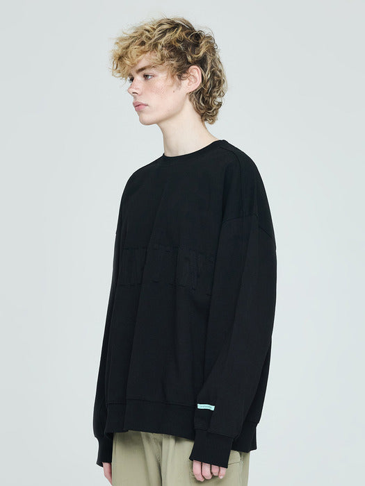 [Instantfunk] Men's Logo Sweatshirt - Black