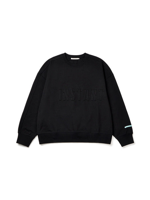 [Instantfunk] Men's Logo Sweatshirt - Black