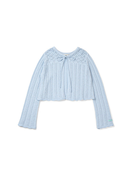 Instantfunk Spring Ribbon Cardigan - Sky Blue