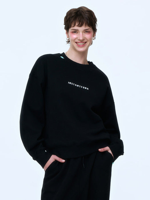 Instantfunk Mini Logo Sweatshirt - Black
