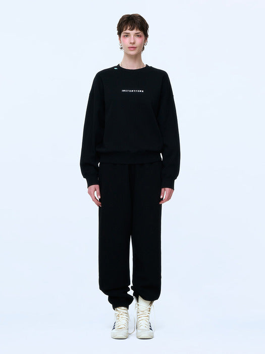 Instantfunk Basic Logo Sweatpants - Black