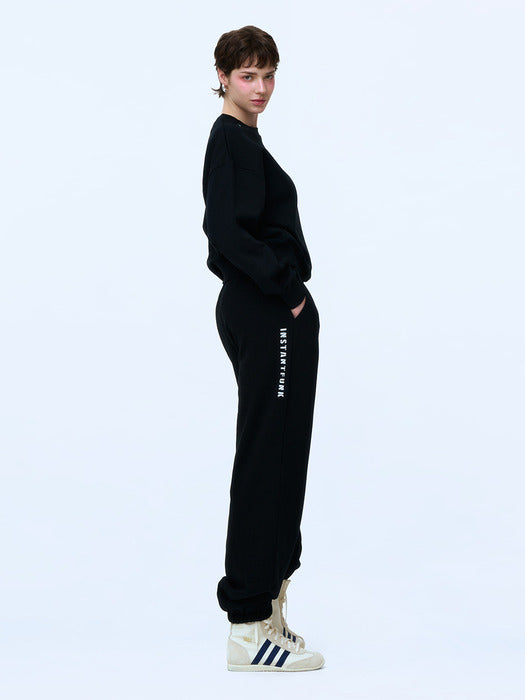 Instantfunk Basic Logo Sweatpants - Black