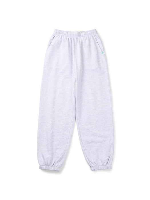 Instantfunk Basic Logo Sweatpants - Melange White