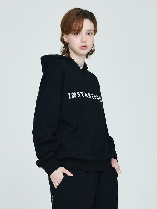 Instantfunk Big Logo Sweat Hoodie - Black