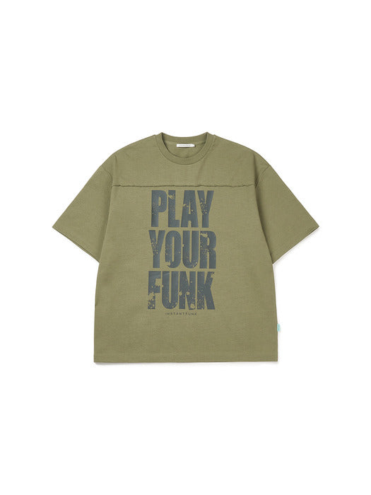Instantfunk Men's Play Graphic T-shirt - Khaki